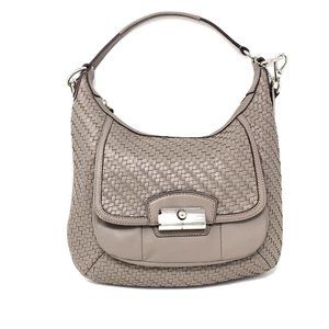 Coach Leather Kristen Woven Purse Bag L1169-19314